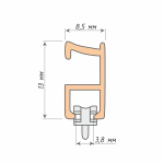 Профиль «Тюль» (На отрез L= 6 м Белый)