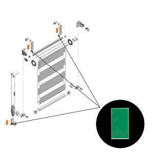 Скотч для рулонной шторы «Мини» 51х29 мм Besta