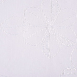 Рулонная штора «MGS» фурнитура Коричневая. Ткань коллекции «Родонит» Белый