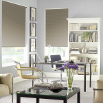 Рулонная штора «Мини» Квадро/Мокка (43 х 170)