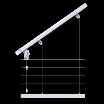 изображение римский карниз «скос» для мансардных окон левый на olexdeco.ru
