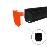 Заглушка торцевая «Мадрид» упак. 200 шт (Черный)