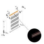 Профиль дополнительный для рул. шторы «Мини День-Ночь» (Коричневый)