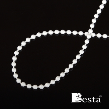 Цепь управления пластиковая 3,2х4,2 мм Besta Белая (На отрез)