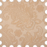 Рулонная штора «Toledo» ø28 фурнитура Белая. Ткань коллекции «Арабеска» Бежевая