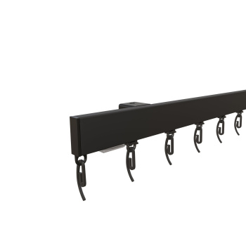 изображение профильный карниз для штор «универсал» черный матовый на olexdeco.ru