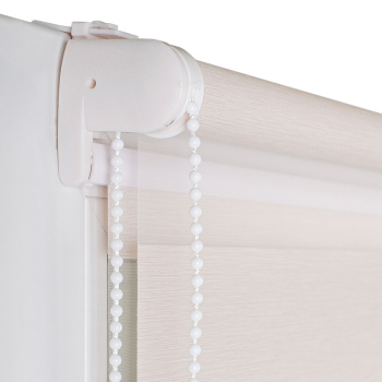 Рулонная штора «Мини День-ночь» Саванна/Жемчуг 