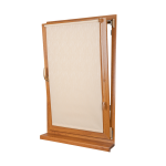 Рулонная штора «Мини» фурнитура Золотой дуб. Ткань коллекции «Лазурь» Бежевый