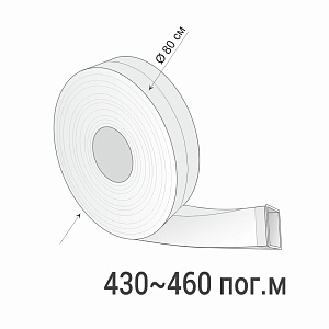 Рукав блистерный ПЭТ 38х38 мм Бухта