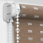 Рулонная штора «Мини» Квадро/Шоколад (37 х 170)