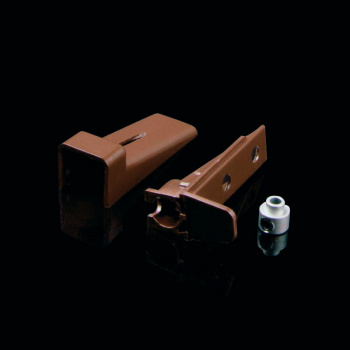 Кронштейн нижний пластиковый для лески комплект Besta (Коричневый)