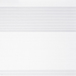 Рулонная штора «MGS День-Ночь» фурнитура Коричневая. Ткань коллекции «Соло» Белый