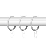 Кольцо 25 круглое с крючком упак. 10 шт (БГ)