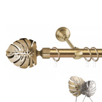 Однорядный стеновой карниз для штор «Монстера» Антик (25 А 400)