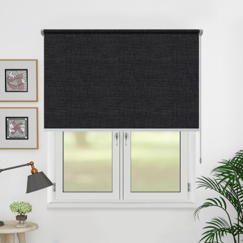 Рулонная штора «Toledo» ø28 фурнитура Сатин. Ткань коллекции «Тэсиро» Темно-серая (компл. Россия)