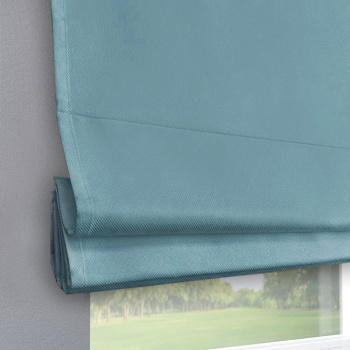 Римская штора черный подъемный механизм индивидуальный размер «Монро» Dim-out Океан