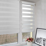 Рулонная штора «Мини День-ночь» Саванна/Белый