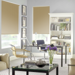 Рулонная штора «Мини» Квадро/Бисквит (90 х 170)