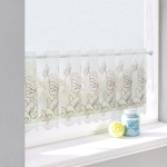 Штора-кафе «Butterfly» бежево-серый высота 30см (Ширина 90см)