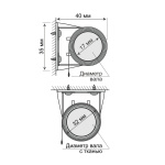 Рулонная штора «Мини» Квадро/Муссон (57 х 170)