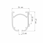 Профиль «Мадрид» (На отрез L= 6 м Белый)