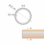 Труба рифленая 25 мм (А 180)