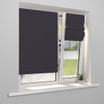 Римская штора «Тулон» индивидуальный размер «Каир» Blackout Графит