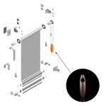 Отвес шнура/цепи управления без грузика Besta (Коричневый)