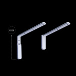 фото стеновой профильный карниз для штор «универсал» двухрядный белый в интернет-магазине Олексдеко