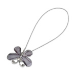 Клипса магнитная «Стрекоза» размер 7 см для легкого и среднего веса штор с тросом 38 см (Муссон)