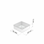 Крышка для блистера 38х38 мм упак. 100 шт (Белый)