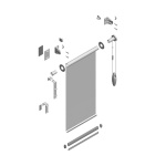 Механизм для рулонной шторы «Мини» золотой дуб