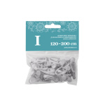 Комплект крепежа для шины однорядной потолочной 120-200 см (Пластик)