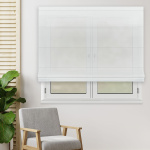 Римская штора тюль «Миа» Белый