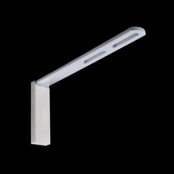 Кронштейн стеновой регулируемый с заглушкой 170х70х18 мм (Белый)