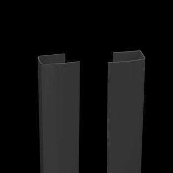 Направляющая С-образная UNI 2 алюминиевая L= 4 м Темно-серый