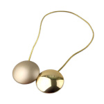 Магнит круглый двусторонний ø3,5 см для легкого веса штор со шнуром 29 см (З/ЗМ)