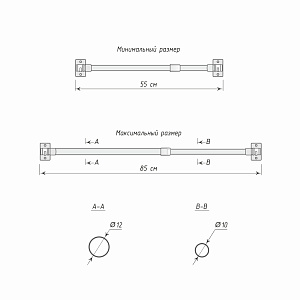 изображение карниз-кафе «невада» латунь на olexdeco.ru
