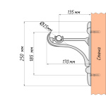 Кронштейн «Барокко I 25» (А)