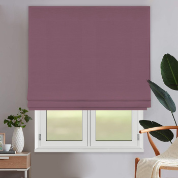 Римская штора белый подъем. мех. инд. размер «Монро» Dim-out Брусничный (Вена)