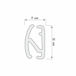 Отвес «Мини» ПВХ (Белый)