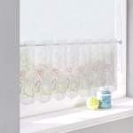 Штора-кафе «Butterfly» сиренево-розовый высота 30см (Ширина 127см)
