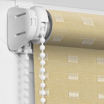 Рулонная штора «Мини» Квадро/Бисквит (37 х 170)