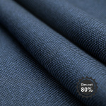 Римская штора черный подъемный механизм индивидуальный размер «Монро» Dim-out Темно-лазурный