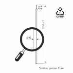 фото штороводитель фибергласовый в интернет-магазине Олексдеко