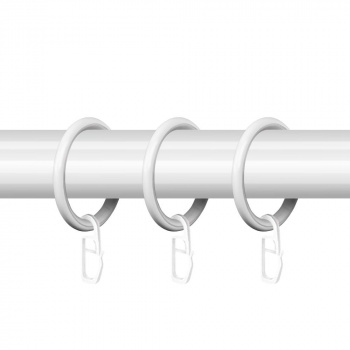 Кольцо 25 круглое с пластиком и крючком упак. 10 шт (БГ)