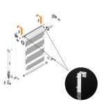Кронштейн накидной регулируемый «Мини День-Ночь» Besta (Белый)