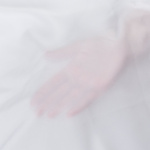 Австрийская штора индивидуальный размер тюль «Шелк» Жемчужный