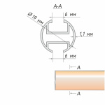 Профиль «Лион» усиленный 19 мм (ЧМ 240)