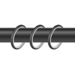 Кольцо 25 круглое с пластиком упак. 10 шт (ЧМ)